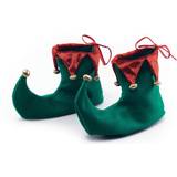 Bristol Novelty Unisex Adults Christmas Elf Shoes (One Size) (Green/Red)