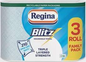 Regina 3 Ply Tissue Paper Heart Kitchen Towel Cleaning Bulk Buy  20 Rolls 