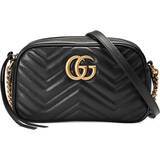 Gucci GG Marmont Small Matelassé Shoulder Bag - Black