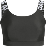 Adidas SH3.RO Branded Plus Size Bikini Top - Black/White