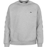 Sweaters Men's Clothing Lacoste Branded Bands Crew Neck Cotton Fleece Sweatshirt - Grey