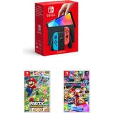 Nintendo switch oled Game Consoles Nintendo Switch OLED Model - Neon Red/Neon Blue- Mario Party Superstars & Mario Kart 8