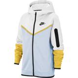 Nike tech fleece hoodie junior Children's Clothing Nike Boy's Sportswear Tech Fleece - White/Football Grey/Vivid Sulphur/Black (CU9223-102)