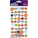 Classic Stickers zoo faces 45 pieces