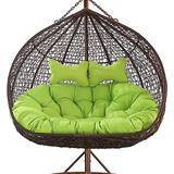 Hanging egg chair Outdoor Furniture Hanging Egg Chair Cushions Green (66x50.8cm)