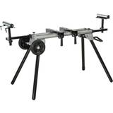 Saw Horses Durhand Stand For Miter Saw With Extensions And Foldable Wheels Grey/Black