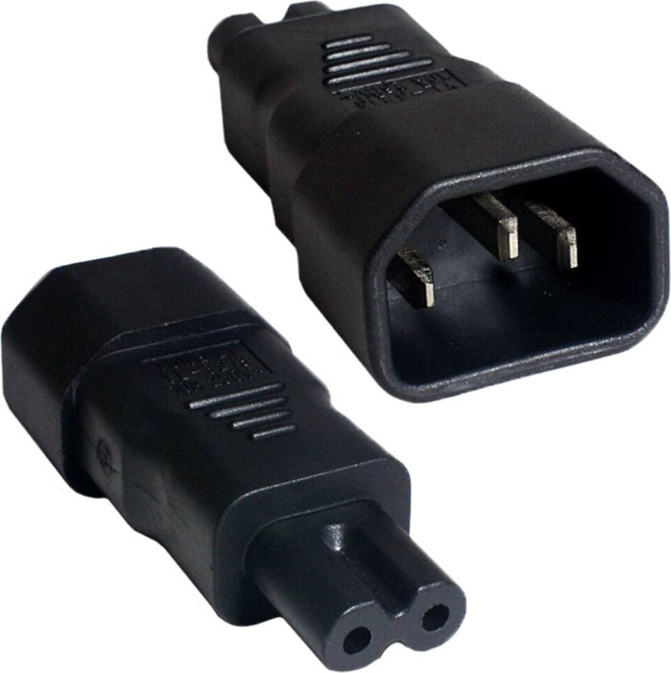 Travel kettle Loops Iec Male Kettle C14 to Figure of 8 Female C7 Power Adapter 10A Plug Socket