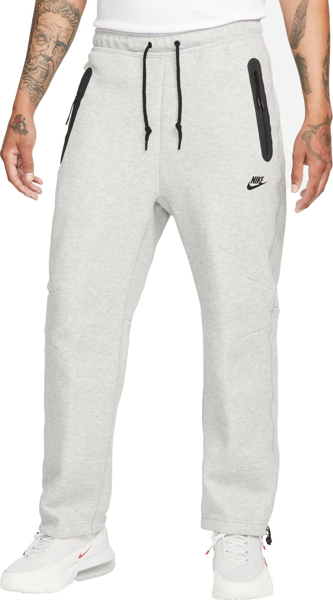 Nike Men's Sportswear Tech Fleece Open-Hem Sweatpants Dark Grey Heather ...