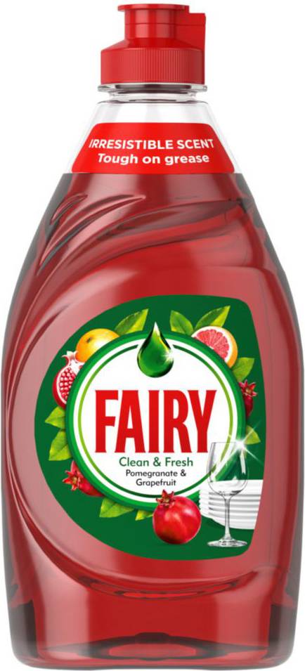 Fairy washing up liquid Fairy Clean & Fresh Washing Up Liquid Pomegranate & Grapefruit 320ML