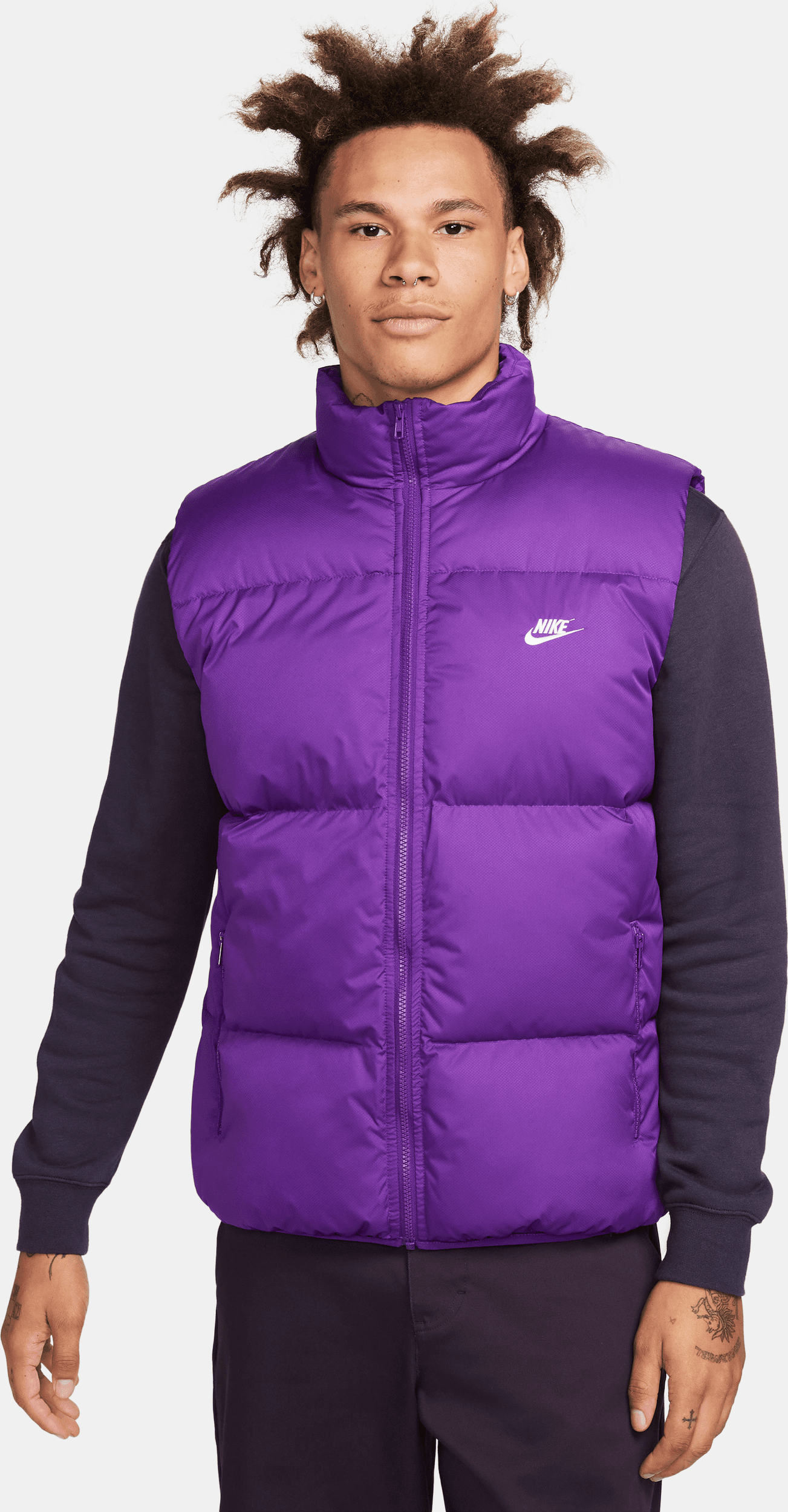 Nike Nsw Club Puffer Vest, Disco Purple/white