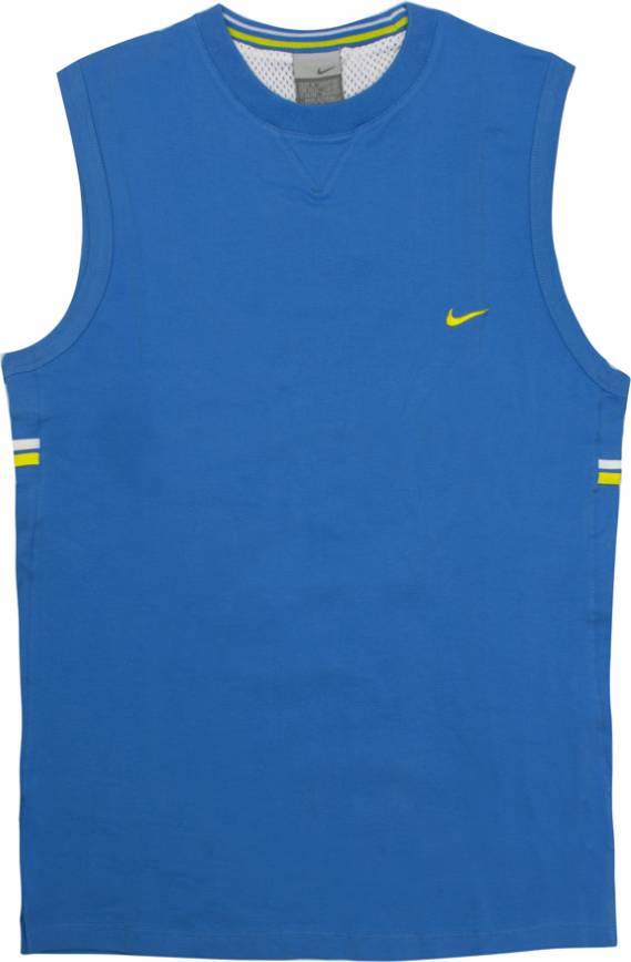 Nike Vintage Blue Mens Vest Textile