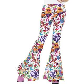 Smiffys Groovy Flared Trousers Ladies