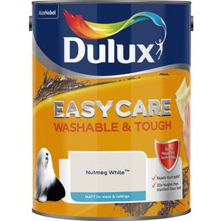 Dulux Easycare Washable & Tough Matt Ceiling Paint, Wall Paint Off-white 5L