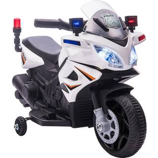 Homcom Kids 6V Electric Pedal Motorcycle Ride-On Toy White