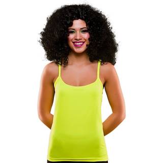 Wicked Costumes Adult Funky Festival 80's Neon Yellow Vest Top XS/S Fancy Dress Accessory
