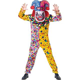 Bristol Novelty Unisex Big Head Clown Costume (One Size) (Multicoloured)