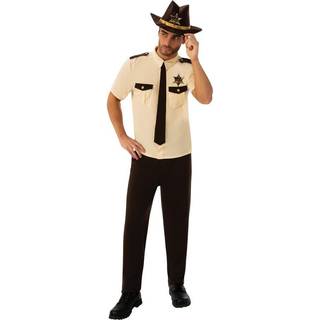 Bristol Novelty Mens US Sheriff Costume (M) (White/Black/Gold)