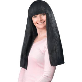 Bristol Novelty Womens/Ladies Budget Fringe Wig (One Size) (Black)