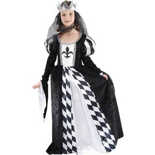 Bristol Novelty Childrens Girls Chess Queen Costume (M) (Black/White)