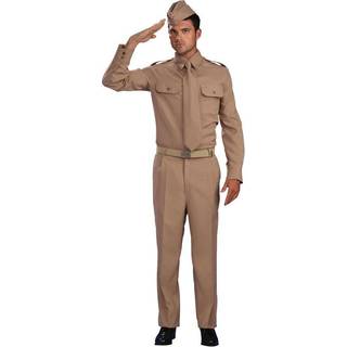 Bristol Novelty Mens WW2 Soldier Costume (One Size) (Brown)