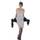Smiffys Flapper Costume Silver with Long Dress