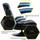 Brazen Gamingchairs Panther Elite 2.1 Bluetooth Surround Sound Gaming Chair - Black/Blue