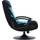 Brazen Gamingchairs Pride 2.1 Bluetooth Surround Sound Gaming Chair - Black/Blue