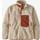 Patagonia Classic Retro X Fleece Jacket - Natural w/Barn Red