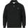 Lacoste Zippered Stand Up Collar Cotton Sweatshirt - Black