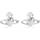 Vivienne Westwood Mayfair Bas Relief Earrings - Silver/Transparent