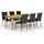 vidaXL 3067877 Dining Group, 1 Table inkcl. 6 Chairs