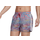 Adidas Very Short Length Watersword Graphic Swim Shorts - Pulse Aqua/White