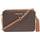 Michael Kors Ginny Medium Logo Crossbody Bag - Brown