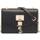 DKNY Elissa Small Pebbled Leather Shoulder Bag - Black/Gold