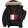 Tommy Hilfiger Small Flag Tech Jacket with Faux Fur Hood - Black