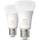 Philips Hue White Ambiance LED Lamps 6W E27 2-Pack