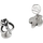 Cufflinks Inc Mandalorian Cufflinks - Silver/Black