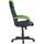 Brazen Gamingchairs Salute Racing Gaming Chair - Black/Green
