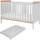 Tutti Bambini Rio Cot Bed with Cot Top Changer & Mattress 34.3x56.8"