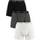 Calvin Klein Cotton Stretch Low Rise Trunks 3-pack - Black/White Stripe
