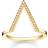 Thomas Sabo Triangle Ring - Gold/White