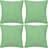 vidaXL 130925 4-pack Cushion Cover Green (40x40cm)