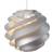 Le Klint Swirl White Pendant Lamp 65cm