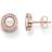 Thomas Sabo Pavé Earrings - Rose Gold/Mother Of Pearl/White