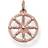 Thomas Sabo Karma Wheel Pendant - Rose Gold/White
