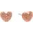 Michael Kors Heart Earrings - Rose Gold/Pink