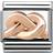 Nomination Composable Classic Link Knot Charm - Silver/Rose Gold