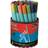Berol Tipped Pen Colour Fine Fibre 0.6mm 42-pack