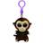 TY Beanie Boo Key Clip Monkey Coconut