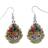 The Carat Shop Harry Potter Hogwarts Crest Earrings - Silver/Green/Yellow/Red/Black